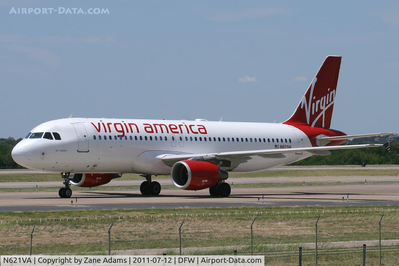 N621VA, 2005 Airbus A320-214 C/N 2616, Virgin America at DFW Airport