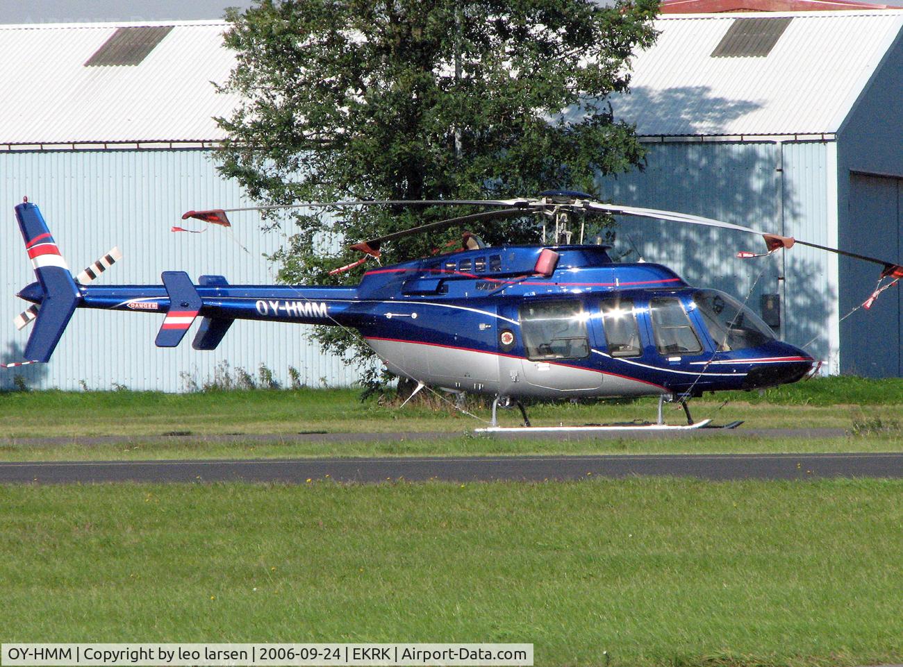 OY-HMM, 1996 Bell 407 C/N 53062, Roskilde Denmark 24.9.06
