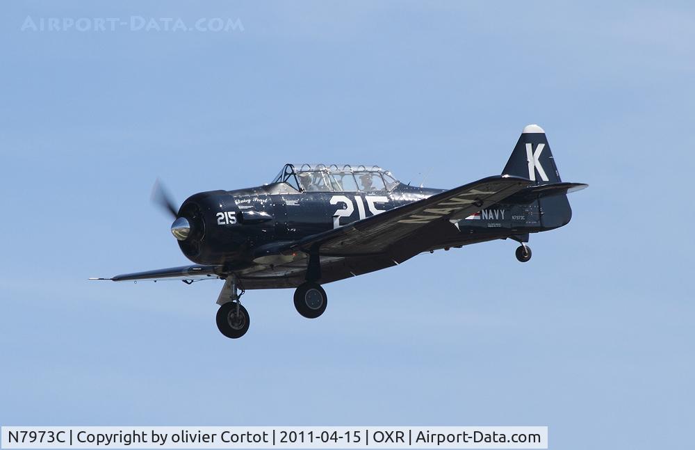 N7973C, 1943 North American SNJ-5 Texan C/N 51764 (88-14618), Oxnard airport