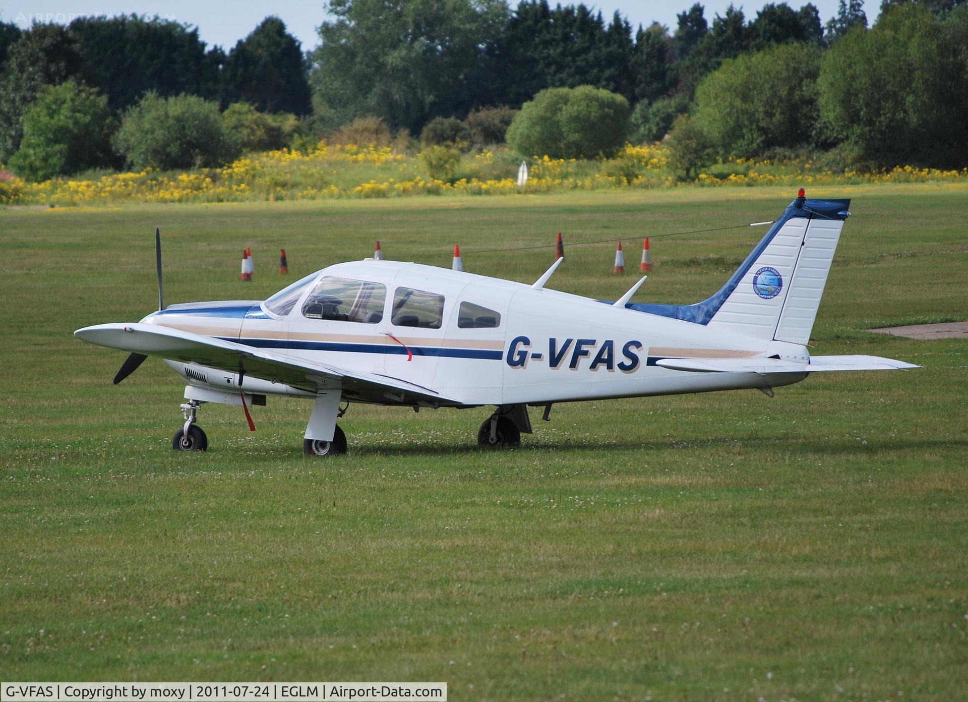 G-VFAS, 1974 Piper PA-28R-200 Cherokee Arrow C/N 28R-7435104, Cherokee Arrow at White Waltham.