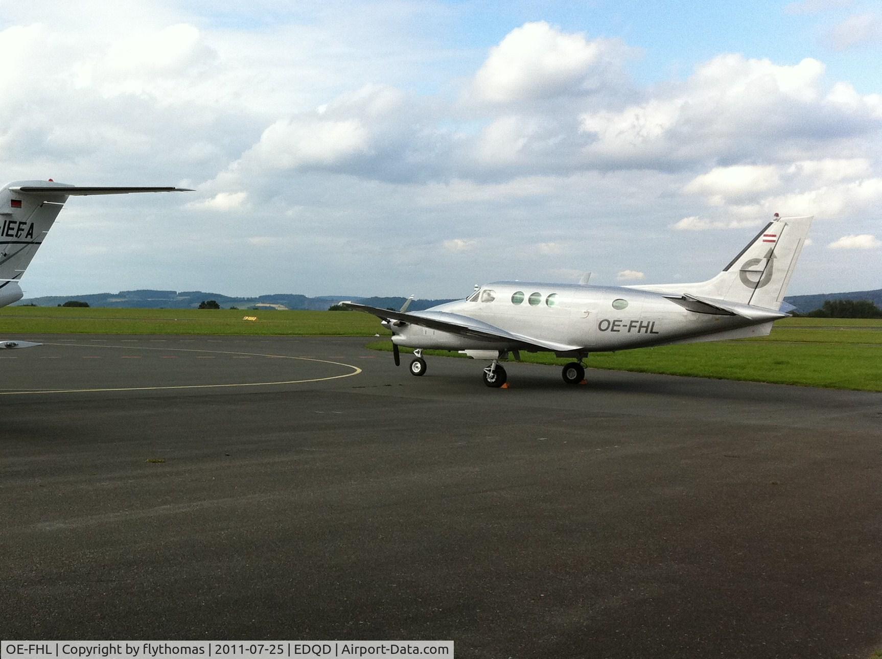 OE-FHL, 1985 Beech C90A King Air King Air C/N LJ-1115, OE-FHL Bayreuth Airport Bindlacher Berg