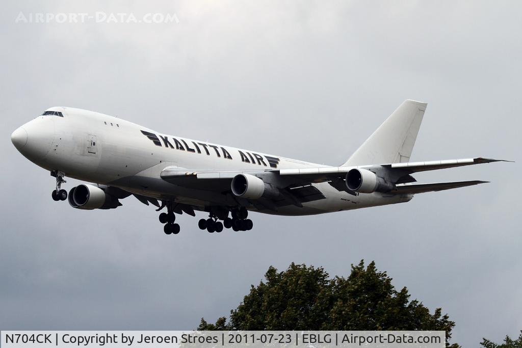 N704CK, 1980 Boeing 747-209F C/N 22299, eblg/ Liege cargo flight