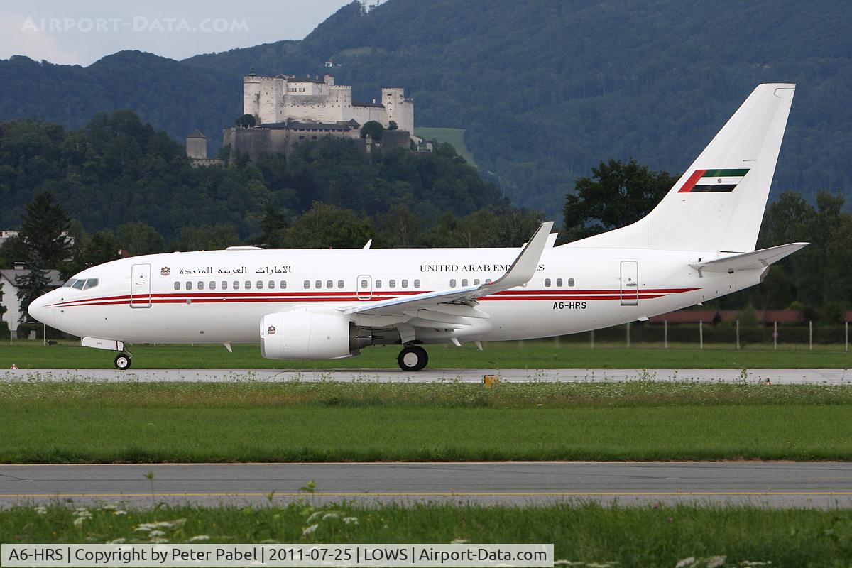 A6-HRS, Boeing 737-7E0 BBJ C/N 29251, UAE Government