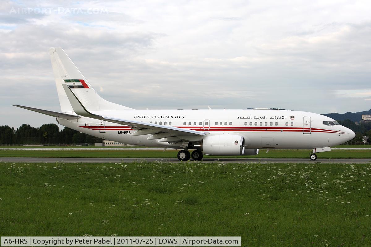 A6-HRS, Boeing 737-7E0 BBJ C/N 29251, UAE Government