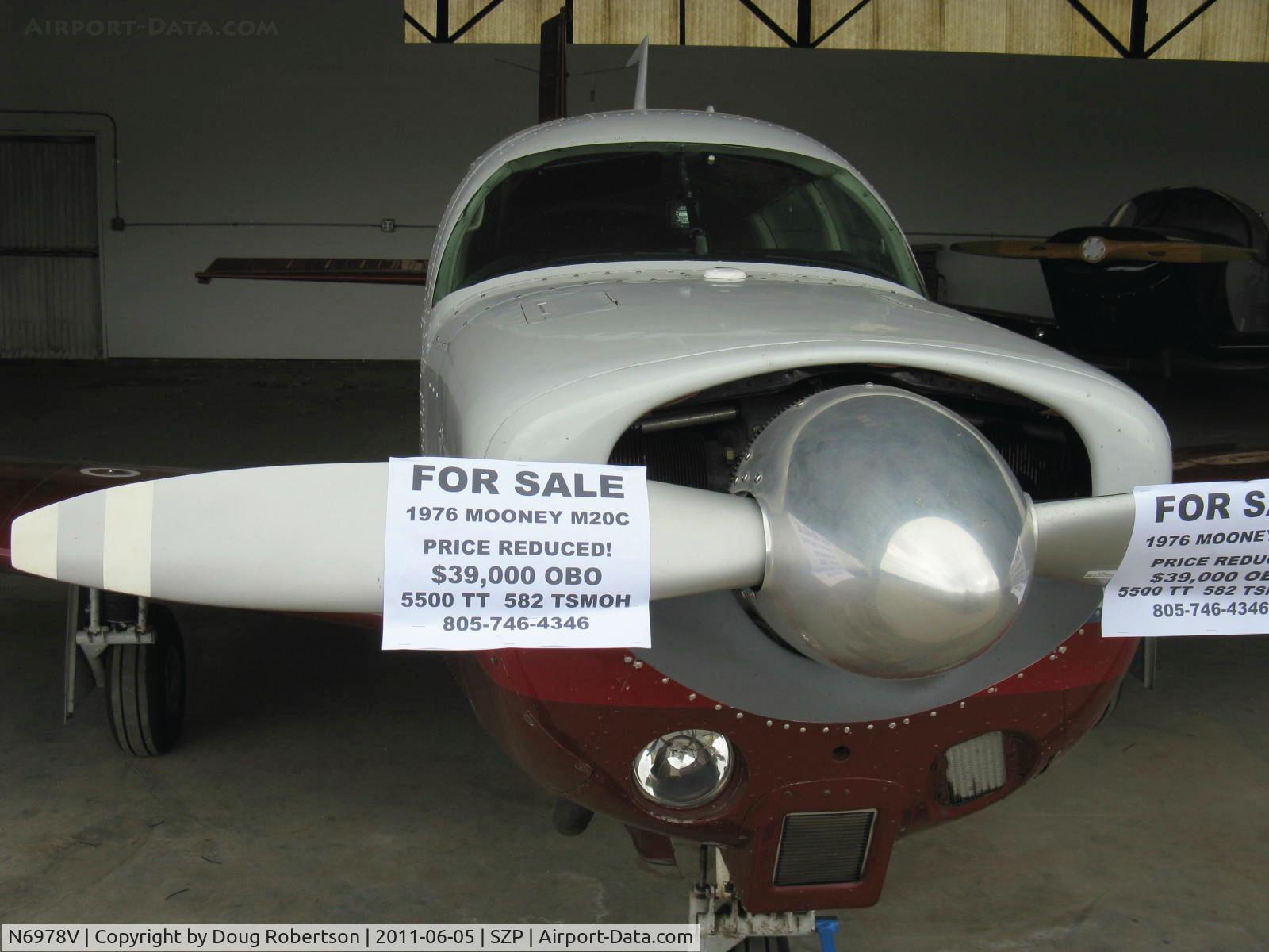 N6978V, 1976 Mooney M20C Ranger C/N 20-1193, 1976 Mooney M20C RANGER, Lycoming O&VO-360 180 Hp, FOR SALE