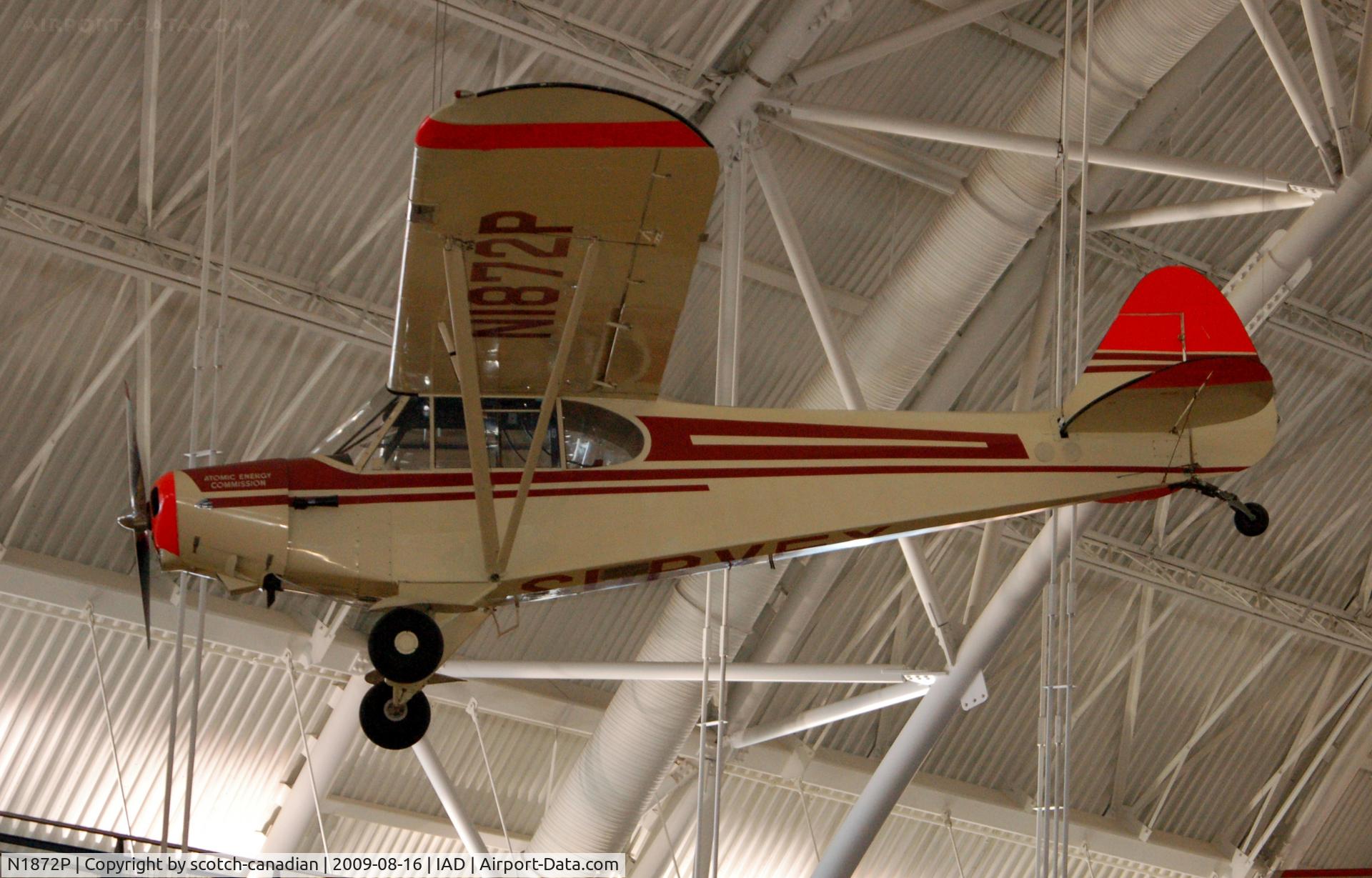 N1872P, Piper PA-18-150 Super Cub Super Cub C/N 18-4151, Piper PA-18 150 SUPER CUB at the Steven F. Udvar-Hazy Center, Smithsonian National Air and Space Museum, Chantilly, VA