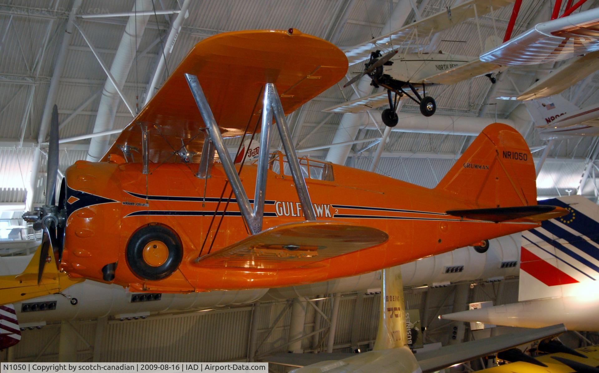 NR1050, 1938 Grumman G-22 Gulfhawk II C/N 355, 1938 Grumman Aircraft Engineering Corporation G-22 Gulfhawk II at the Steven F. Udvar-Hazy Center, Smithsonian National Air and Space Museum, Chantilly, VA