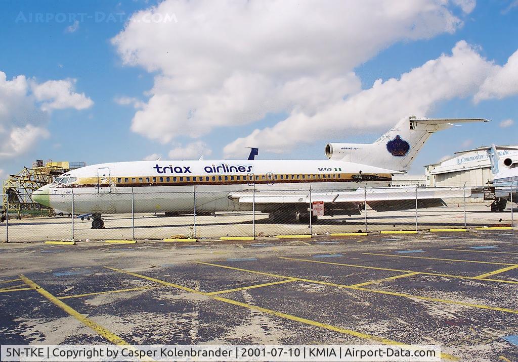 5N-TKE, 1967 Boeing 727-82 C/N 19406, Triax Airlines