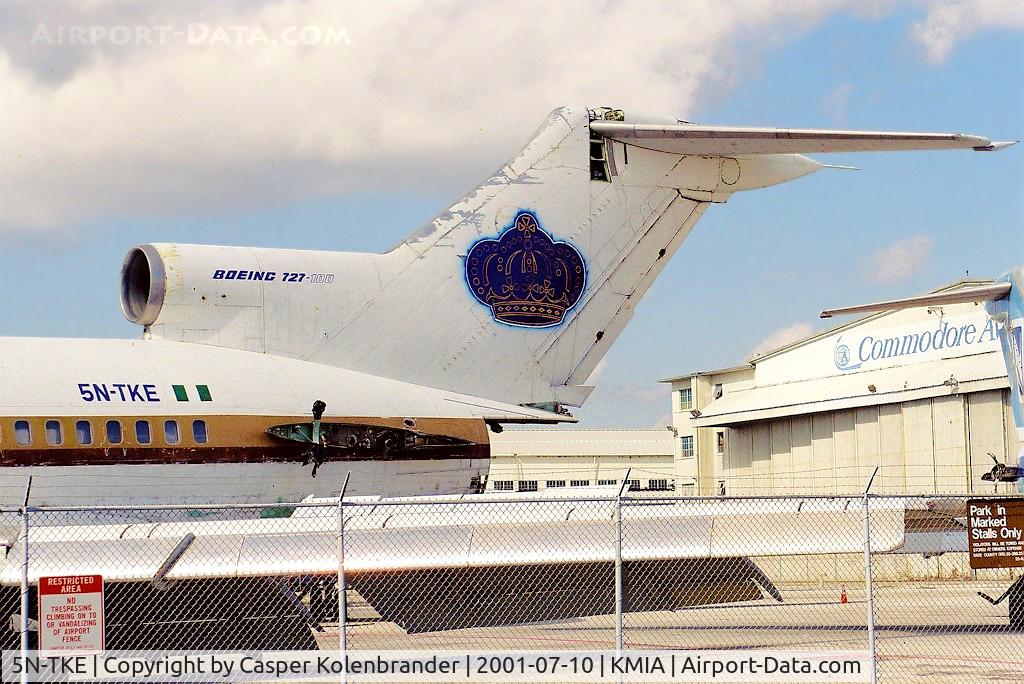 5N-TKE, 1967 Boeing 727-82 C/N 19406, Triax Airlines