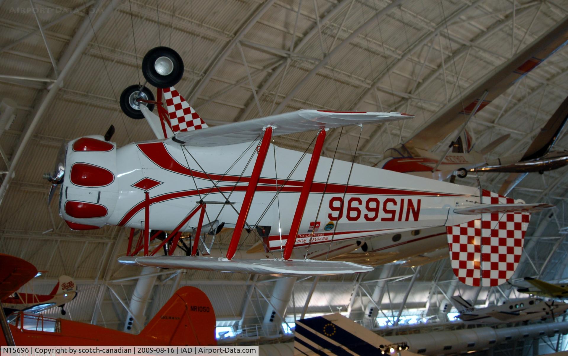 N15696, 1936 Bucker Bu-133B Jungmeister C/N 42, Bücker Bü-133C Jungmeister at the Steven F. Udvar-Hazy Center, Smithsonian National Air and Space Museum, Chantilly, VA