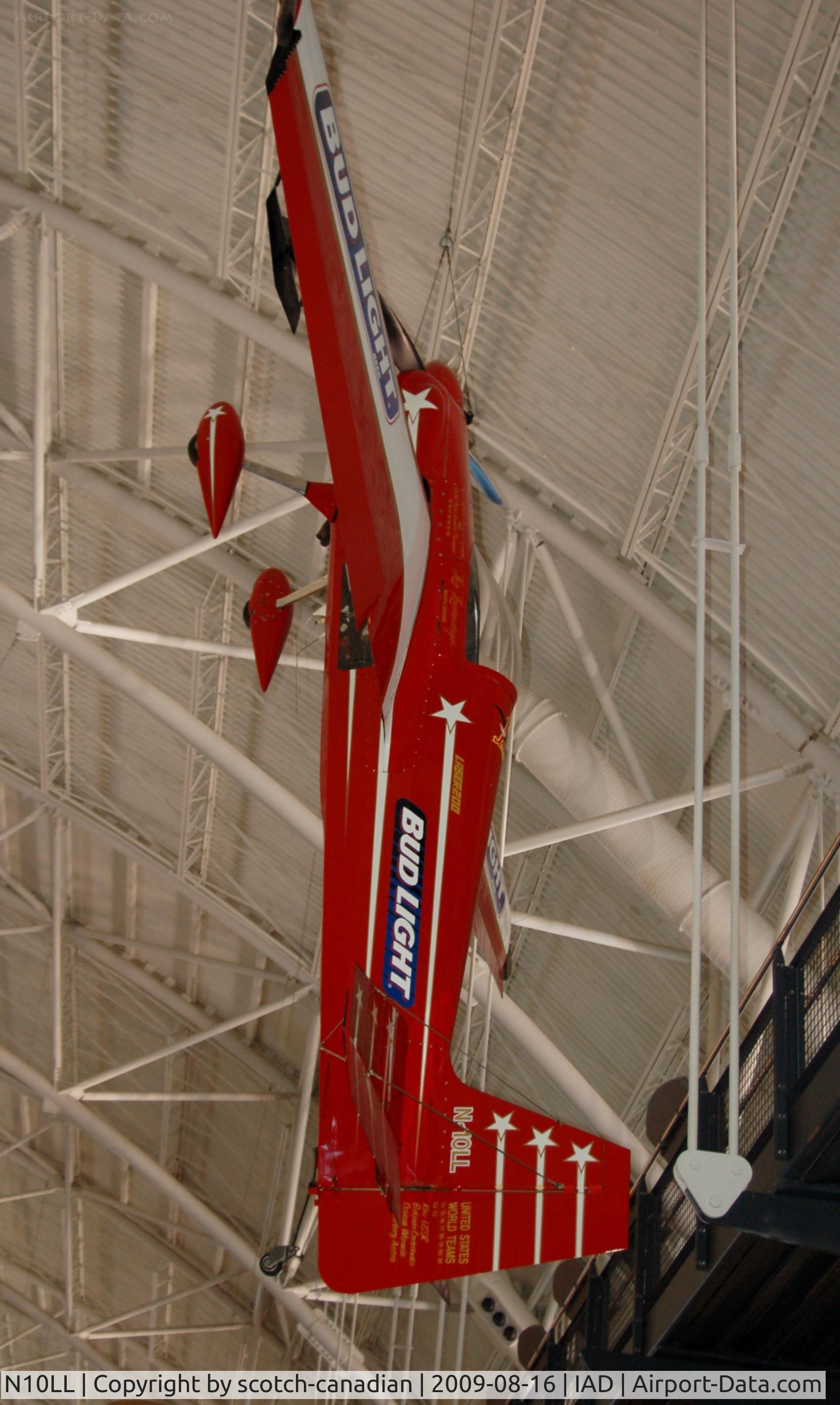 N10LL, 1971 Loudenslager STEPHENS ARKO C/N 3, 1971 Loudenslager Laser 200 Beautiful Obsession at the Steven F. Udvar-Hazy Center, Smithsonian National Air and Space Museum, Chantilly, VA