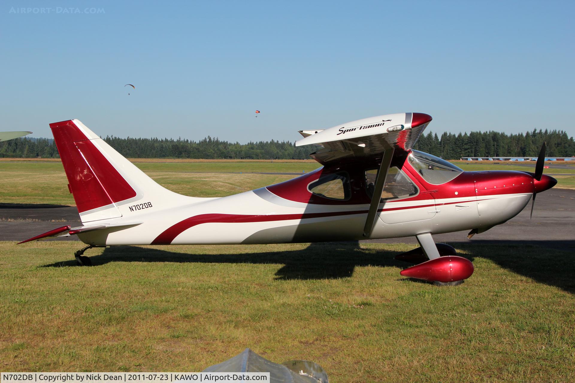 N702DB, 2008 Glasair GS-2 Sportsman C/N 7139, KAWO, Annoying lawn furniture buzzing around in the background.