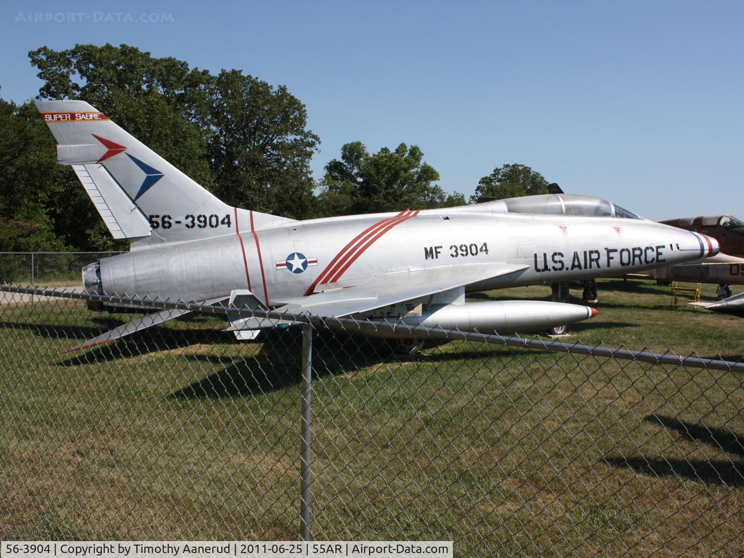 56-3904, North American F-100F Super Sabre C/N 243-178, North American F-100F-10-NA, c/n: 243-178