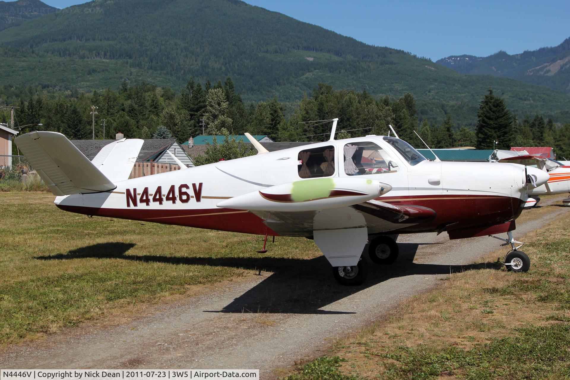N4446V, 1948 Beech 35 Bonanza C/N D-1256, 3W5 2011