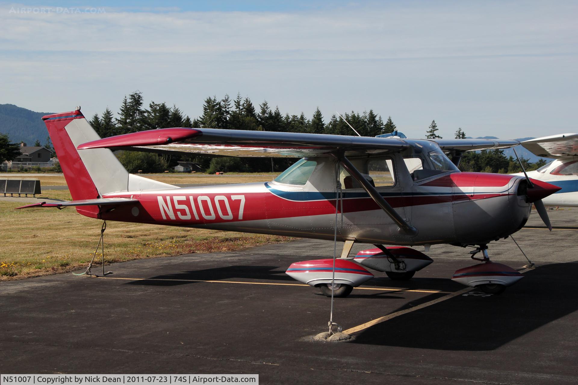 N51007, 1968 Cessna 150J C/N 15069704, 74S Anacortes