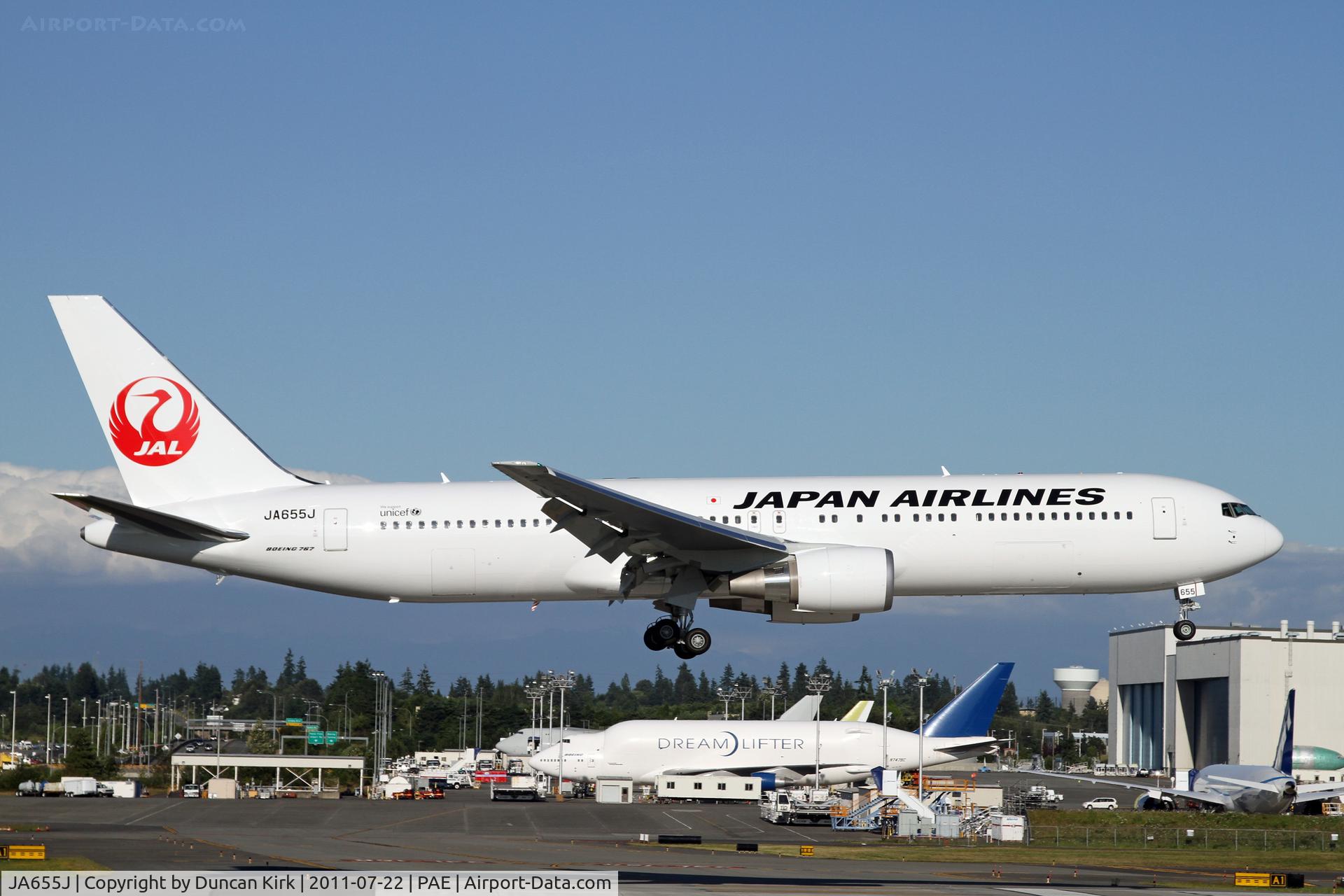 JA655J, 2011 Boeing 767-346/ER C/N 40367, The first in the 