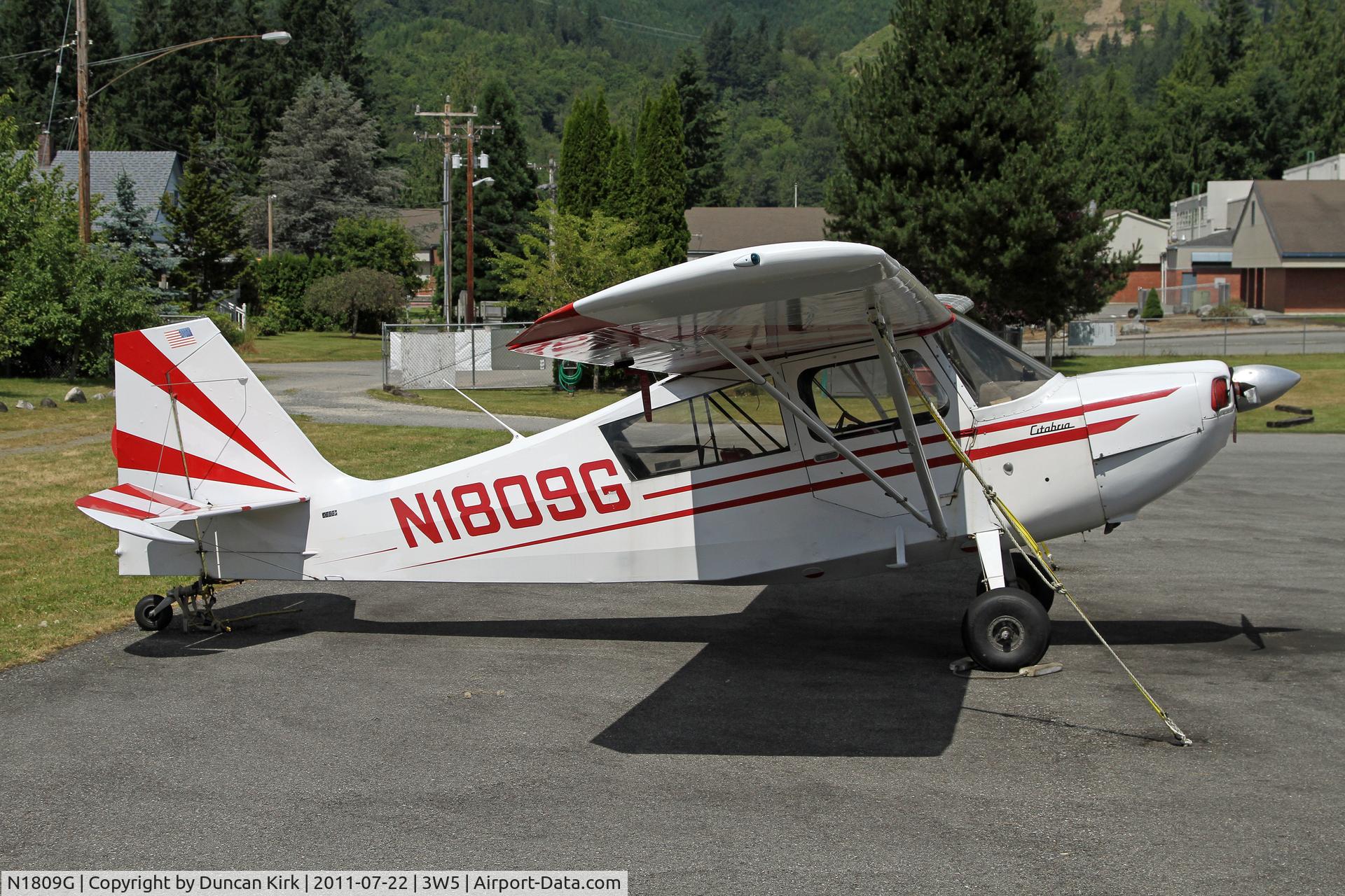 N1809G, 1968 Champion 7ECA Citabria C/N 571, Early arrival for the Concrete Fly-in