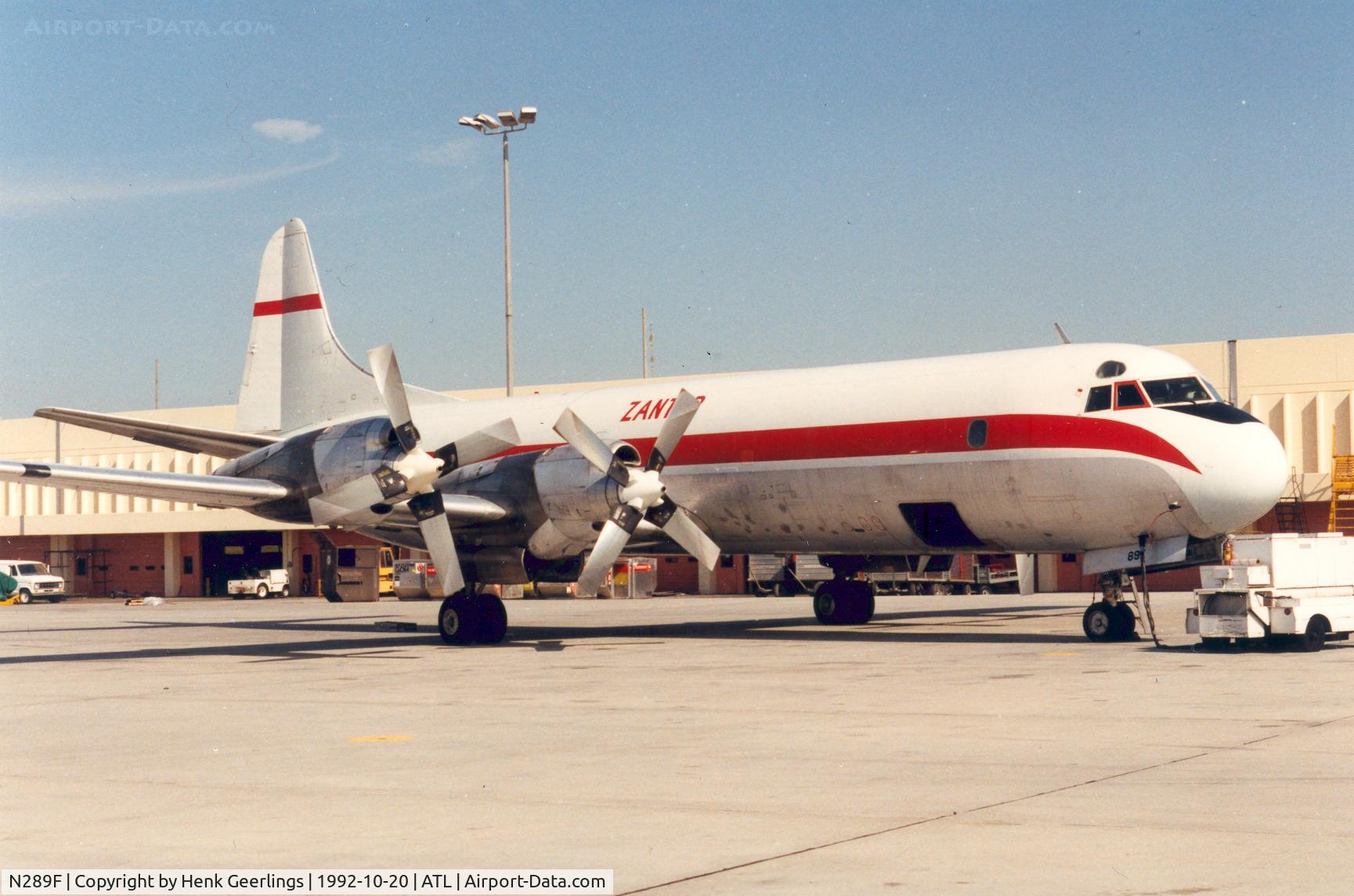 N289F, 1959 Lockheed L-188C(F) Electra C/N 1110, Zantop