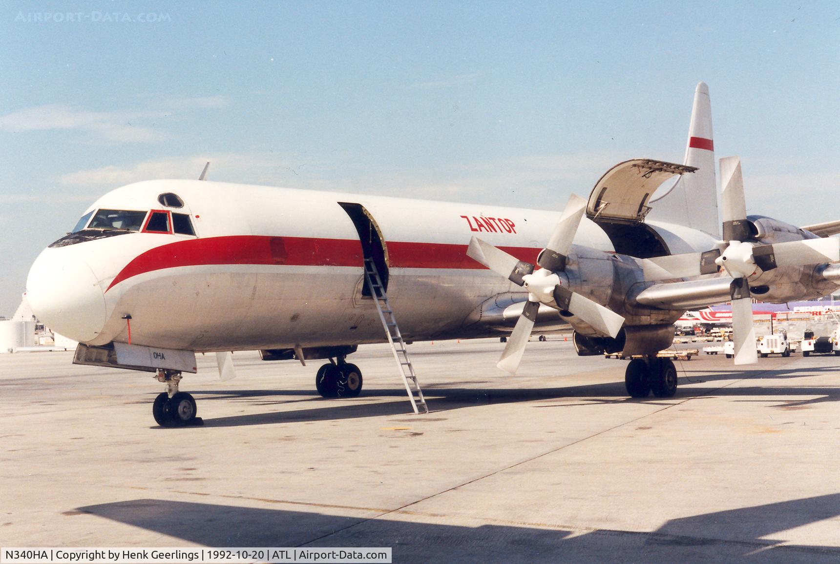 N340HA, 1959 Lockheed L-188A(F) Electra C/N 1109, Zantop