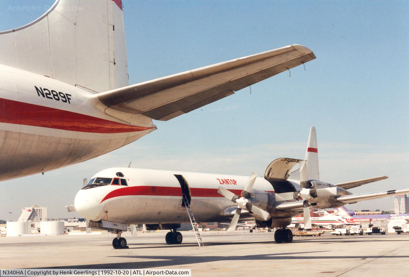 N340HA, 1959 Lockheed L-188A(F) Electra C/N 1109, Zantop