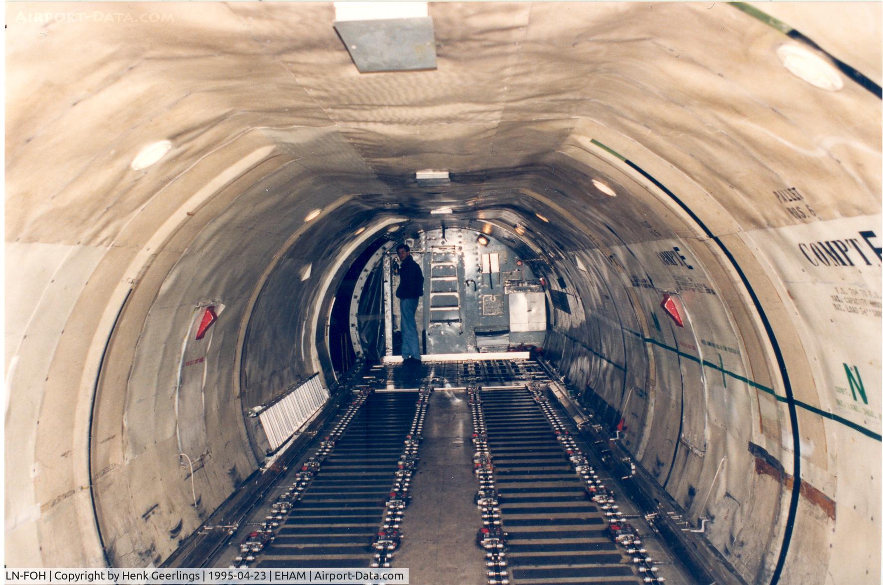 LN-FOH, 1960 Lockheed L-188A(F) Electra C/N 1145, Fred Olsen . Cargo hold Electra.