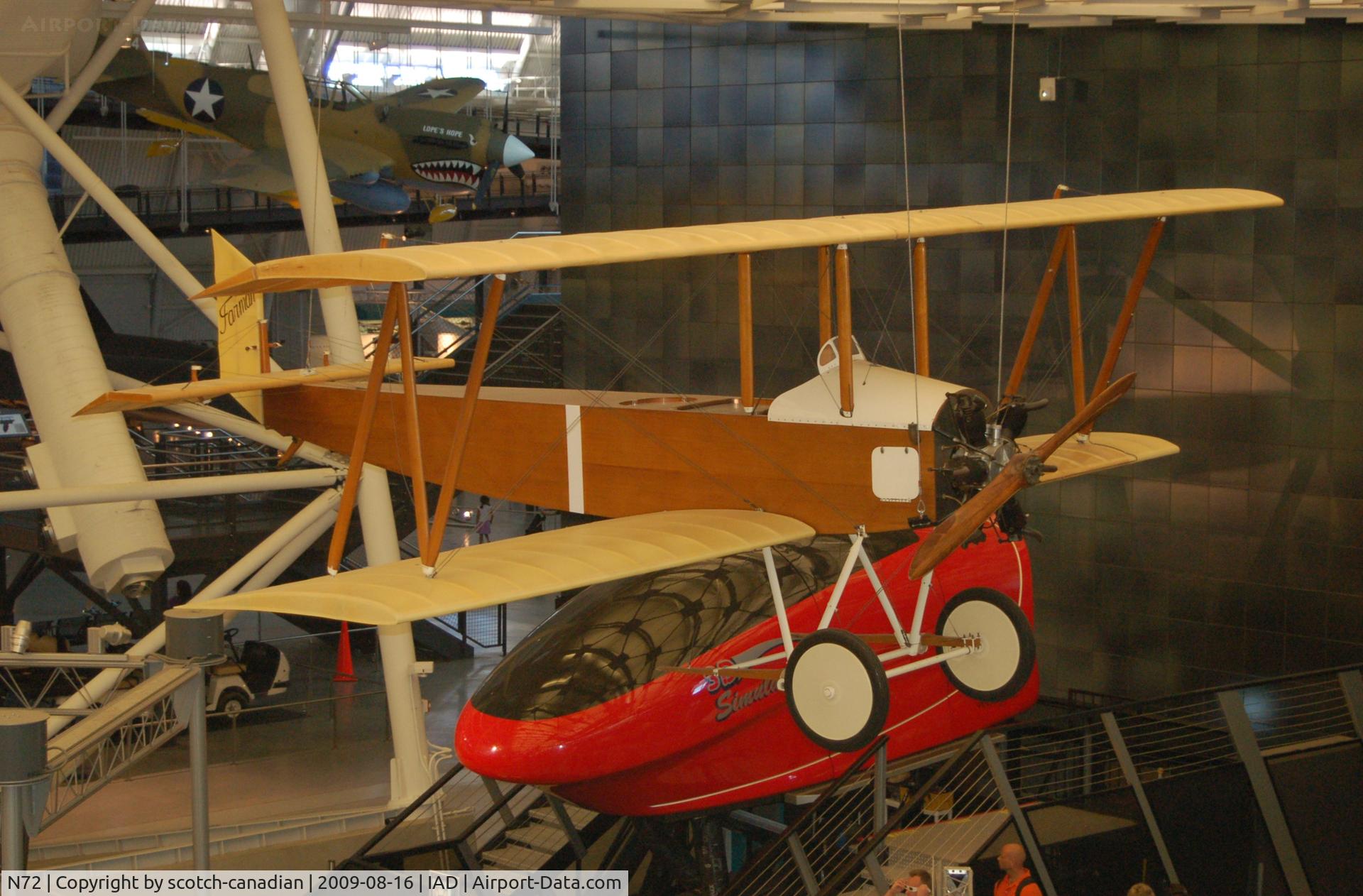 N72, Farman Sport C/N 15, Farman Sport at the Steven F. Udvar-Hazy Center, Smithsonian National Air and Space Museum, Chantilly, VA