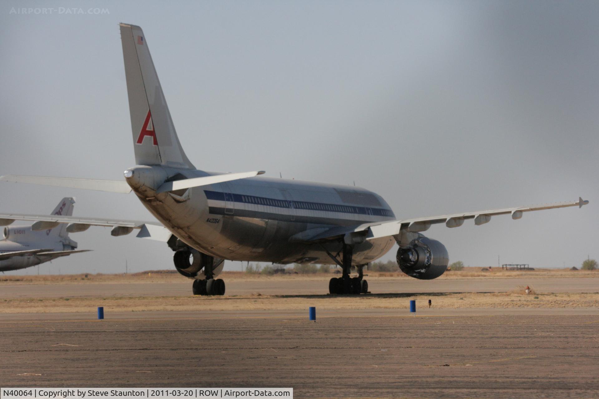 N40064, 1989 Airbus A300B4-605R C/N 507, Taken at Roswell International Air Centre Storage Facility, New Mexico in March 2011 whilst on an Aeroprint Aviation tour