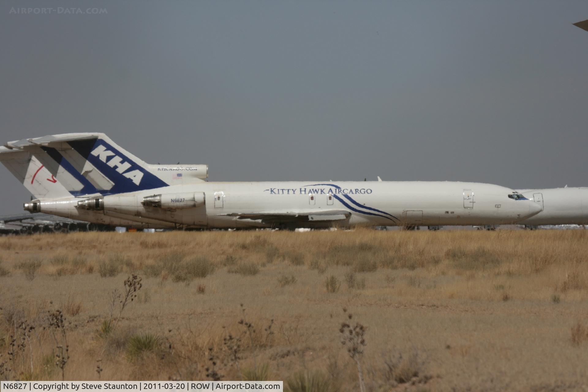 N6827, 1969 Boeing 727-223 C/N 20180, Taken at Roswell International Air Centre Storage Facility, New Mexico in March 2011 whilst on an Aeroprint Aviation tour