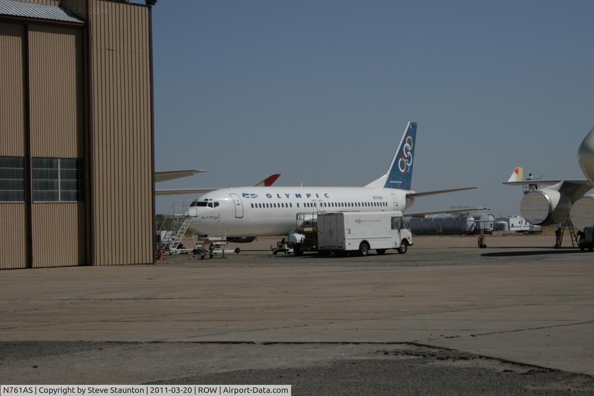 N761AS, 1991 Boeing 737-484 C/N 25361, Taken at Roswell International Air Centre Storage Facility, New Mexico in March 2011 whilst on an Aeroprint Aviation tour