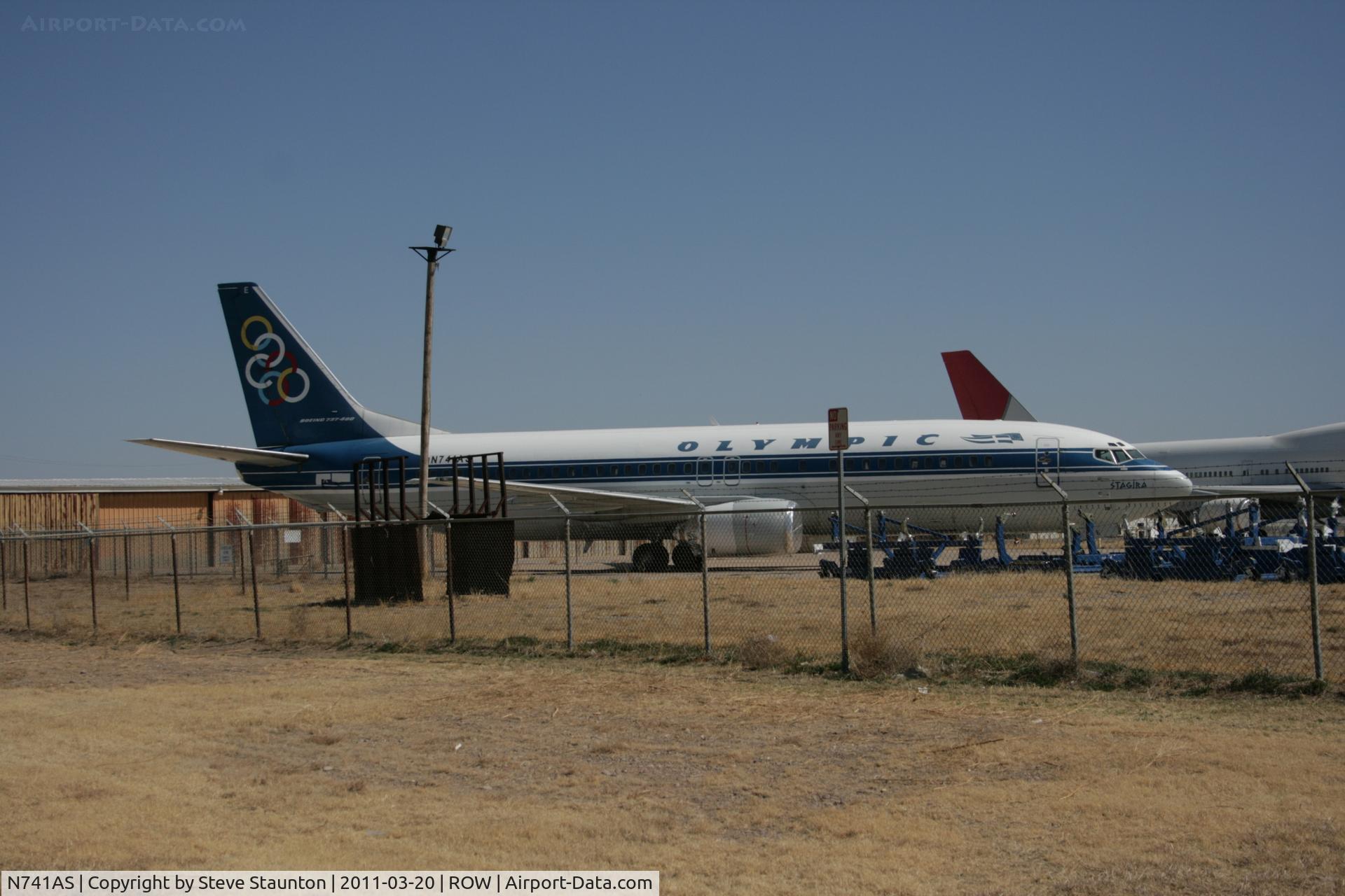N741AS, 1991 Boeing 737-484 C/N 25417, Taken at Roswell International Air Centre Storage Facility, New Mexico in March 2011 whilst on an Aeroprint Aviation tour