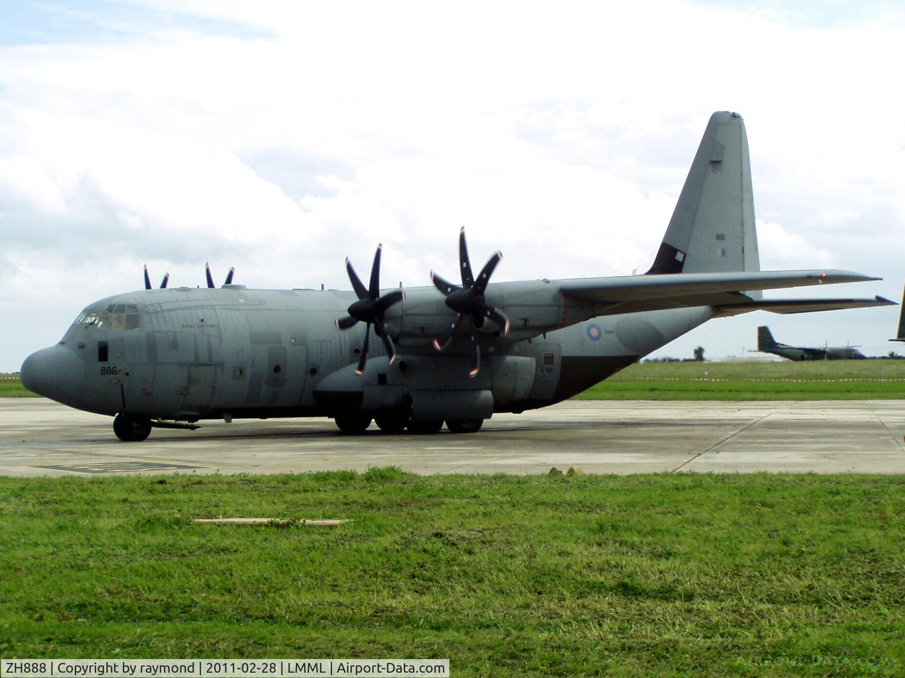 ZH888, 2000 Lockheed Martin C-130J Hercules C.5 C/N 382-5496, C130J ZH888 RAF departing for its mission over Libya.