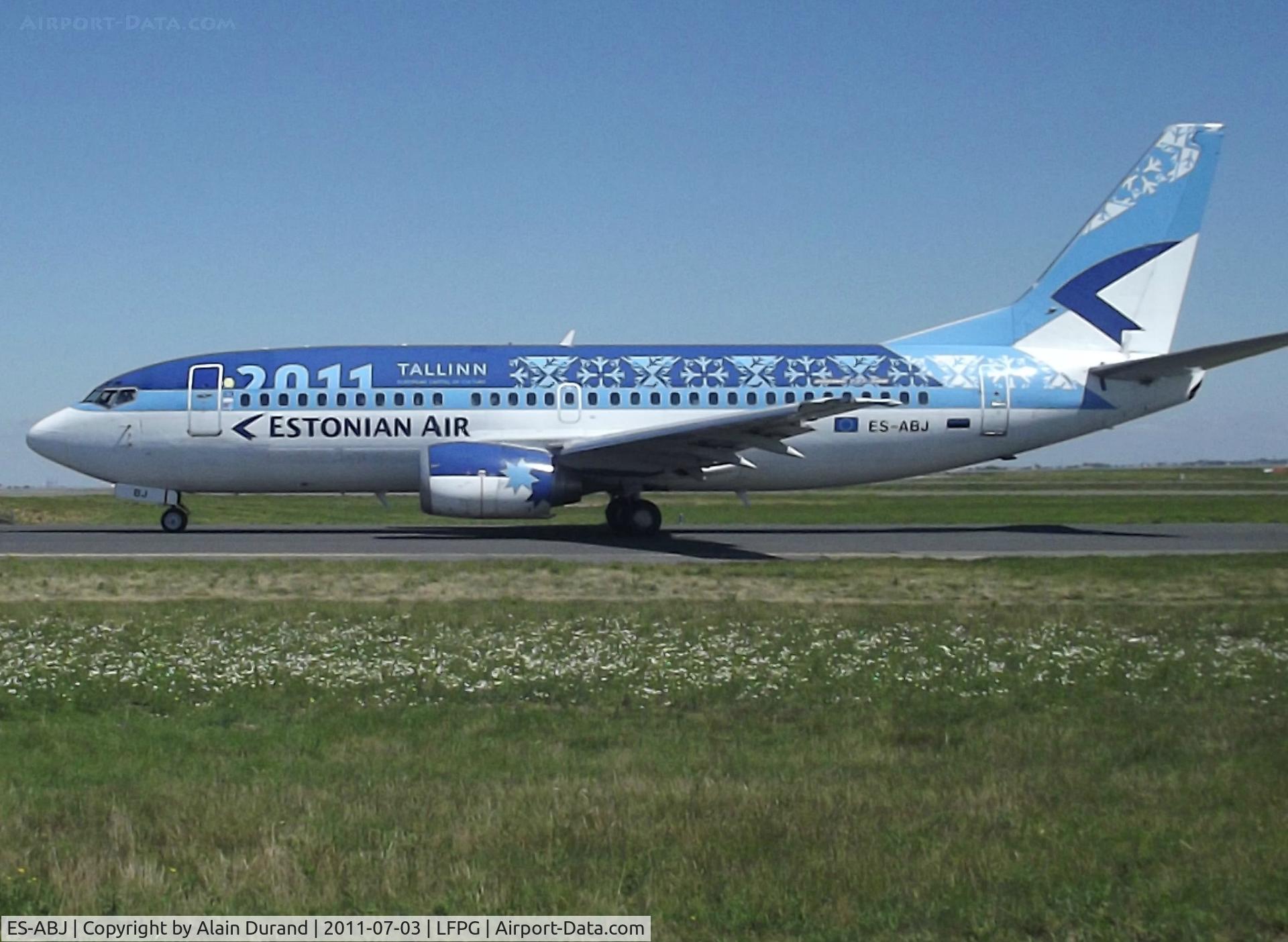 ES-ABJ, 1997 Boeing 737-33R C/N 28873, c/n 2975, acting as the embassador of Talinn 2011