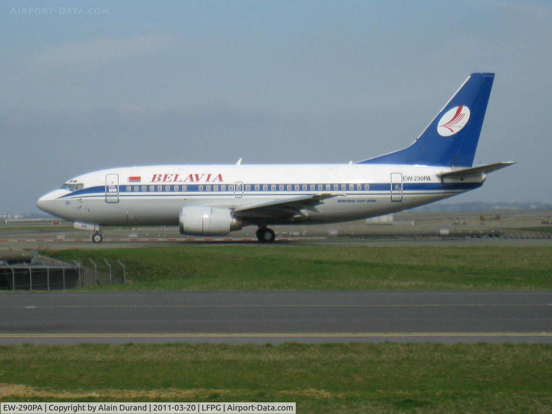 EW-290PA, 1996 Boeing 737-5Q8 C/N 27629, c/n 2834, leased by ILFC since 2009