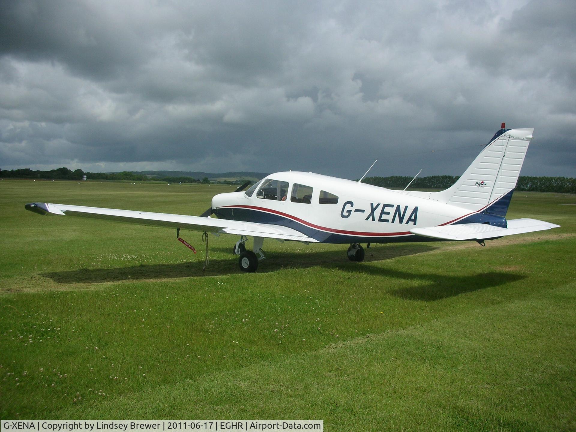 G-XENA, 1977 Piper PA-28-161 Cherokee Warrior II C/N 28-7716158, G-XENA at Goodwood