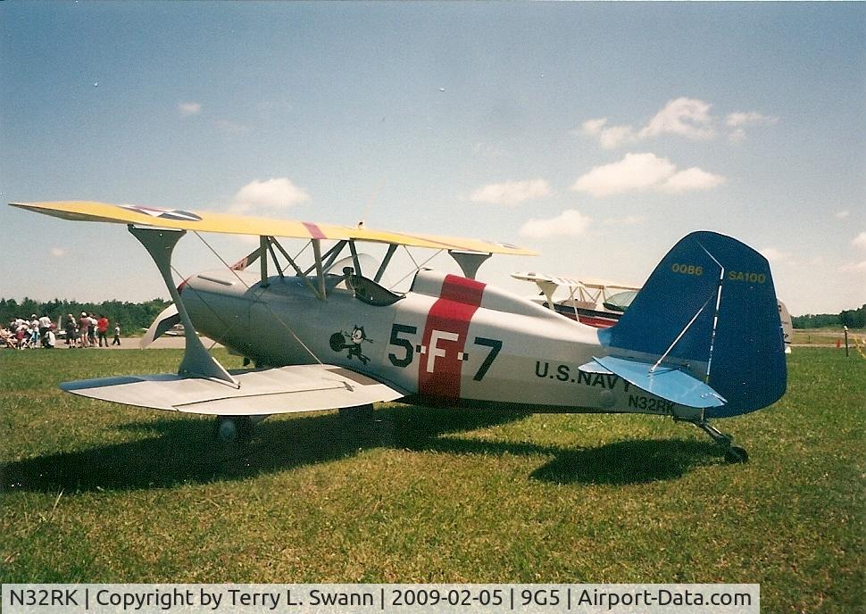 N32RK, 1994 Stolp SA-100 Starduster C/N 0086, Parked at Royalton Airport