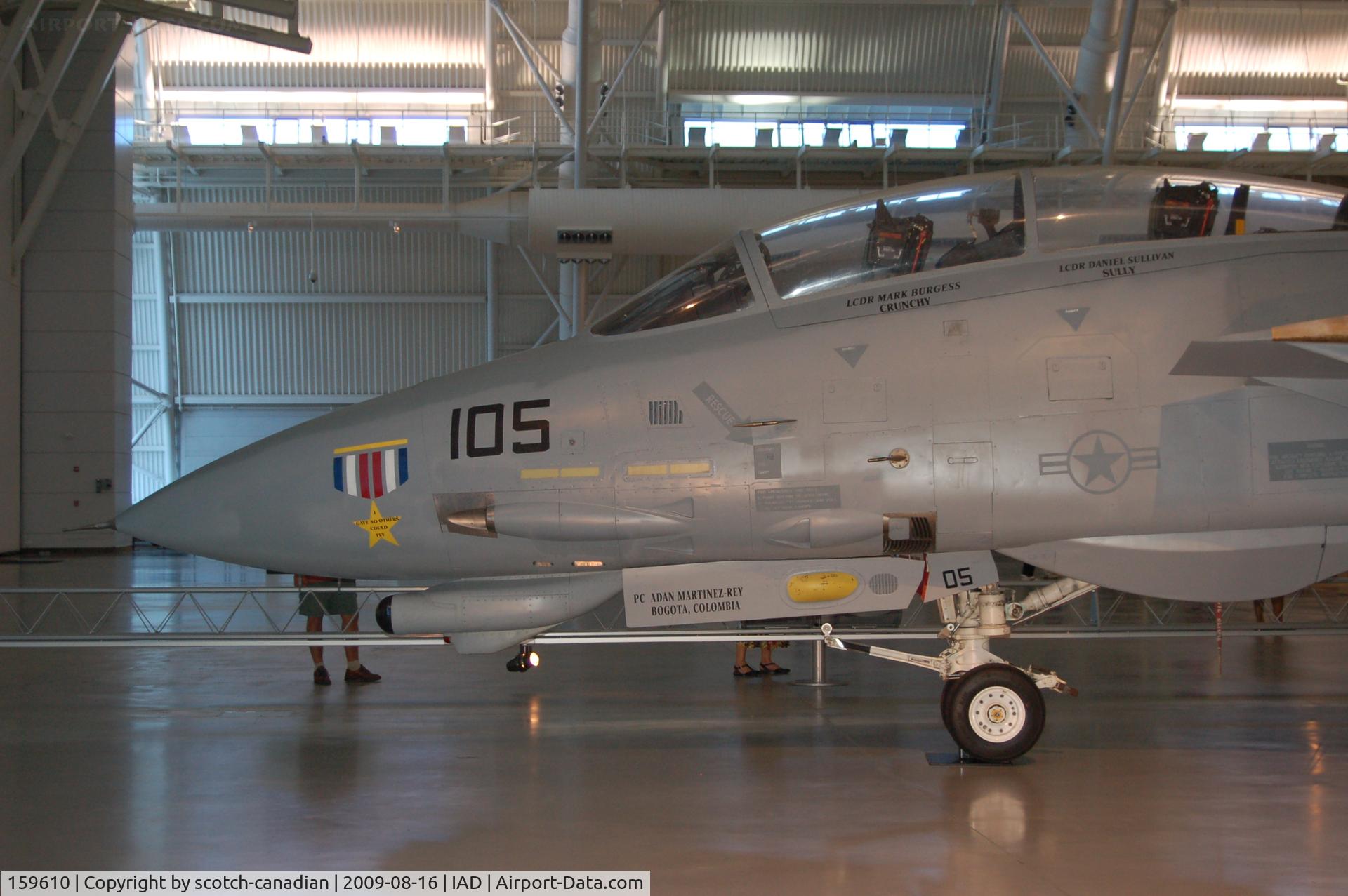 159610, Grumman F-14D(R) Tomcat C/N 157, Grumman F-14D(R) Tomcat at the Steven F. Udvar-Hazy Center, Smithsonian National Air and Space Museum, Chantilly, VA