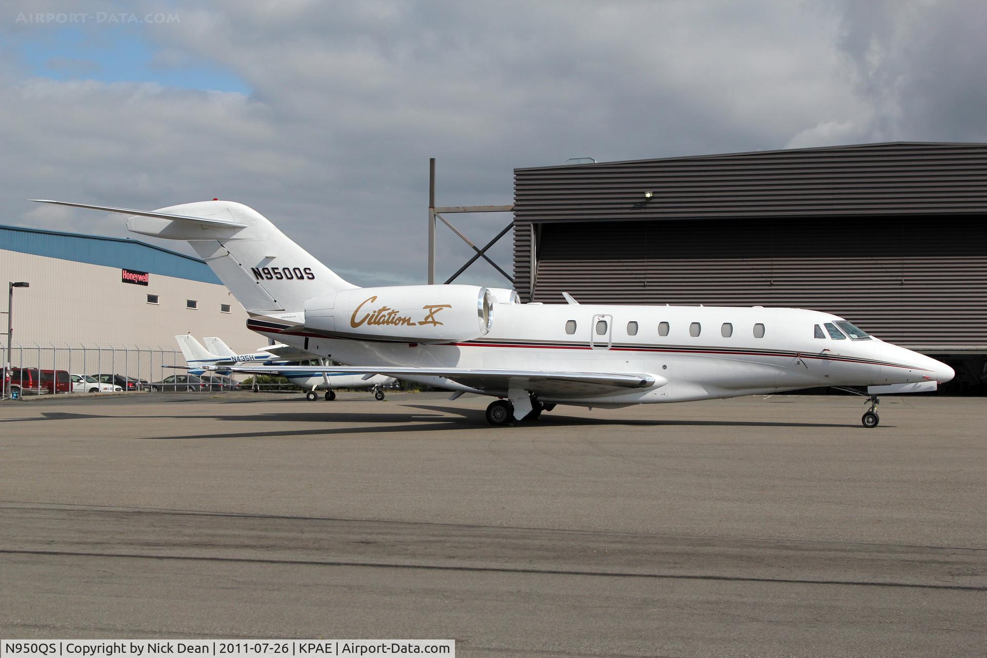 N950QS, 1998 Cessna 750 Citation X C/N 750-0050, KPAE/PAE