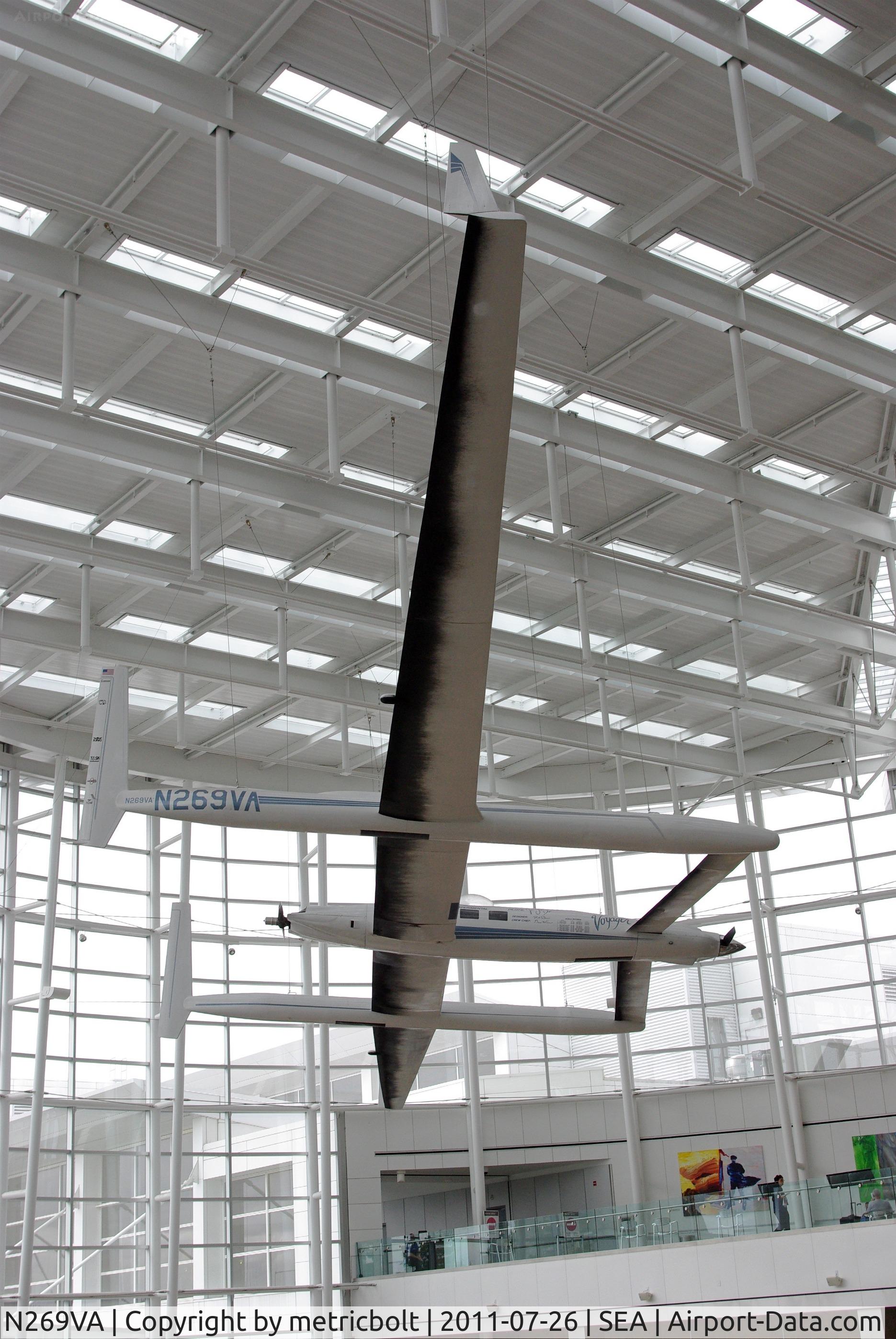 N269VA, Voyager Aircraft Inc Voyager 76 C/N 001, At the Sea-Tac terminal