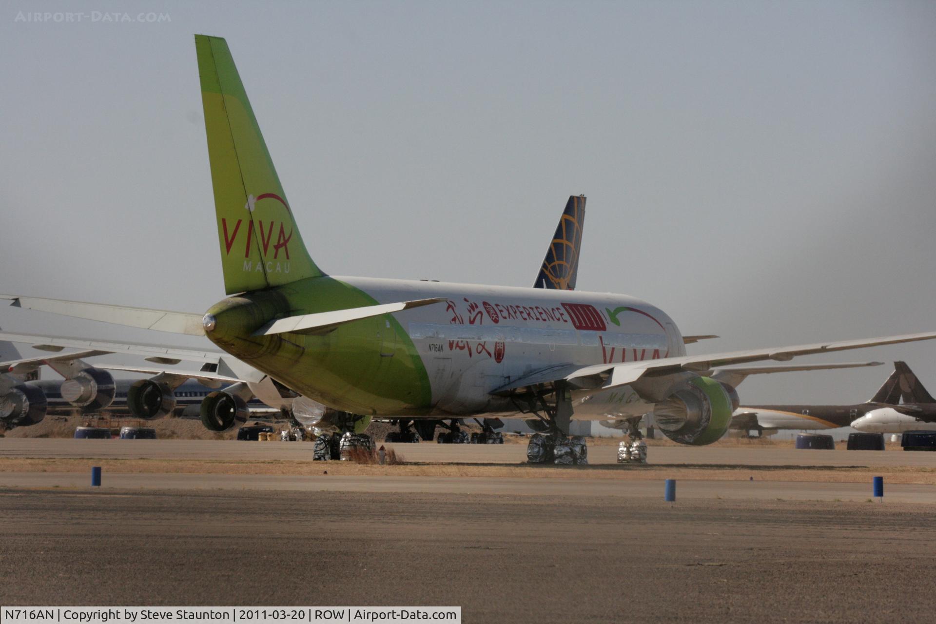 N716AN, 1990 Boeing 767-284/ER C/N 24716, Taken at Roswell International Air Centre Storage Facility, New Mexico in March 2011 whilst on an Aeroprint Aviation tour