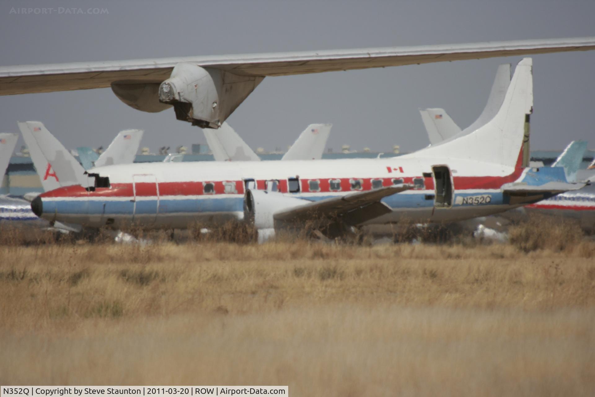 N352Q, Convair 340 C/N 49, Taken at Roswell International Air Centre Storage Facility, New Mexico in March 2011 whilst on an Aeroprint Aviation tour