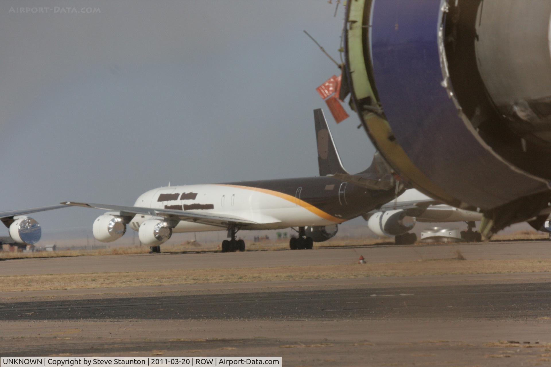 UNKNOWN, McDonnell Douglas DC-8 C/N Unknown, Taken at Roswell International Air Centre Storage Facility, New Mexico in March 2011 whilst on an Aeroprint Aviation tour - an unknown UPS DC-8