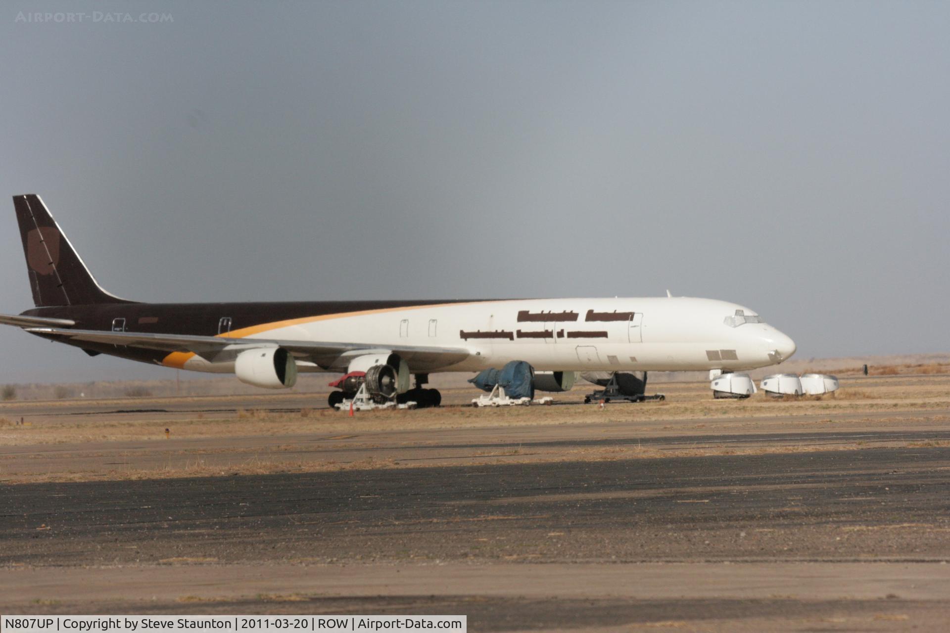 N807UP, 1968 Douglas DC-8-73F C/N 46007, Taken at Roswell International Air Centre Storage Facility, New Mexico in March 2011 whilst on an Aeroprint Aviation tour