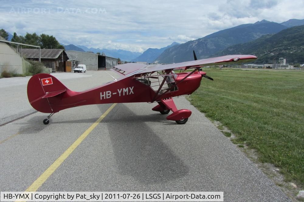 HB-YMX, 2011 Avid Mark IV Speed Wings C/N 1540-D, On the day of the first flight in Sion, Switzerland