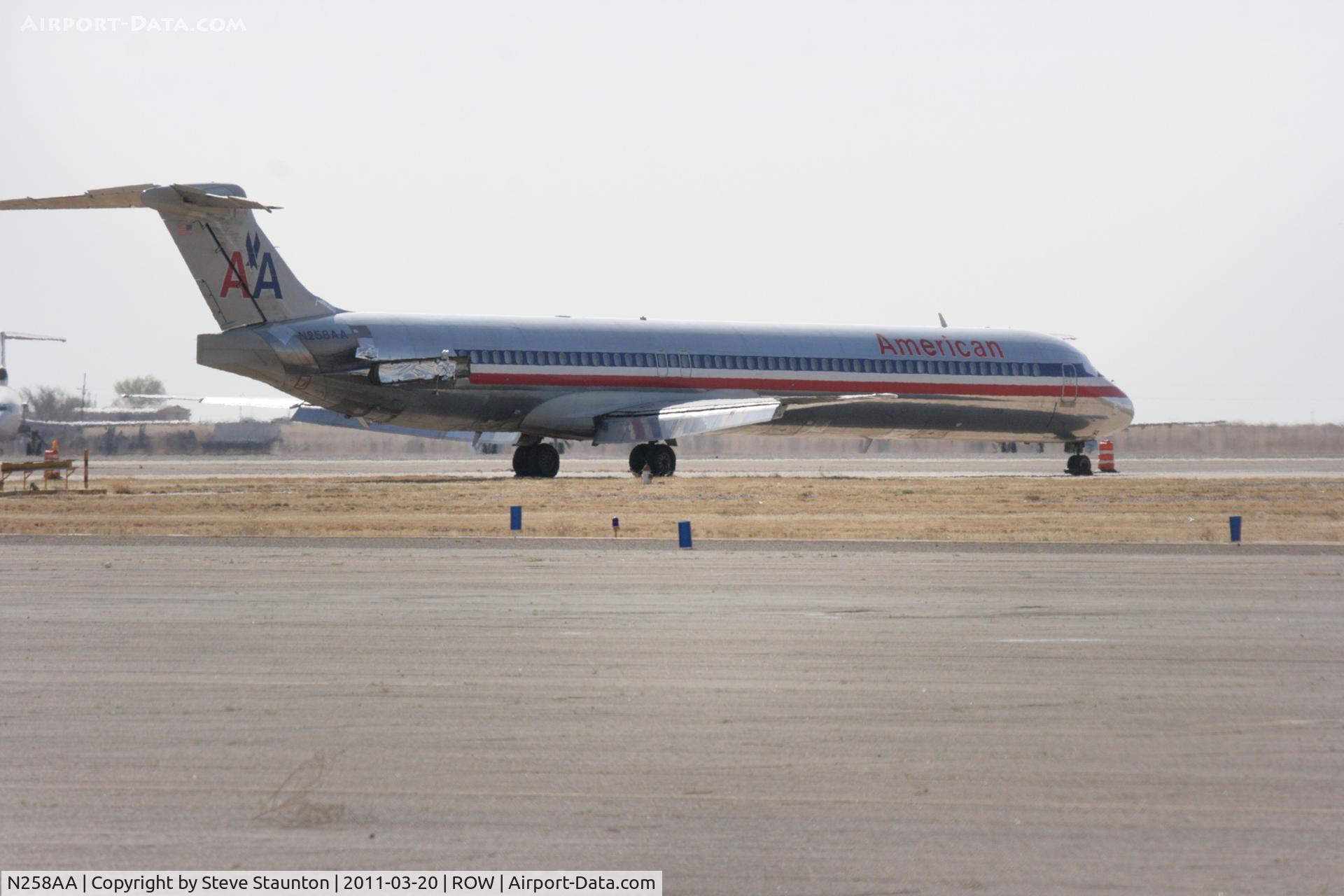 N258AA, 1985 McDonnell Douglas MD-82 (DC-9-82) C/N 49288, Taken at Roswell International Air Centre Storage Facility, New Mexico in March 2011 whilst on an Aeroprint Aviation tour