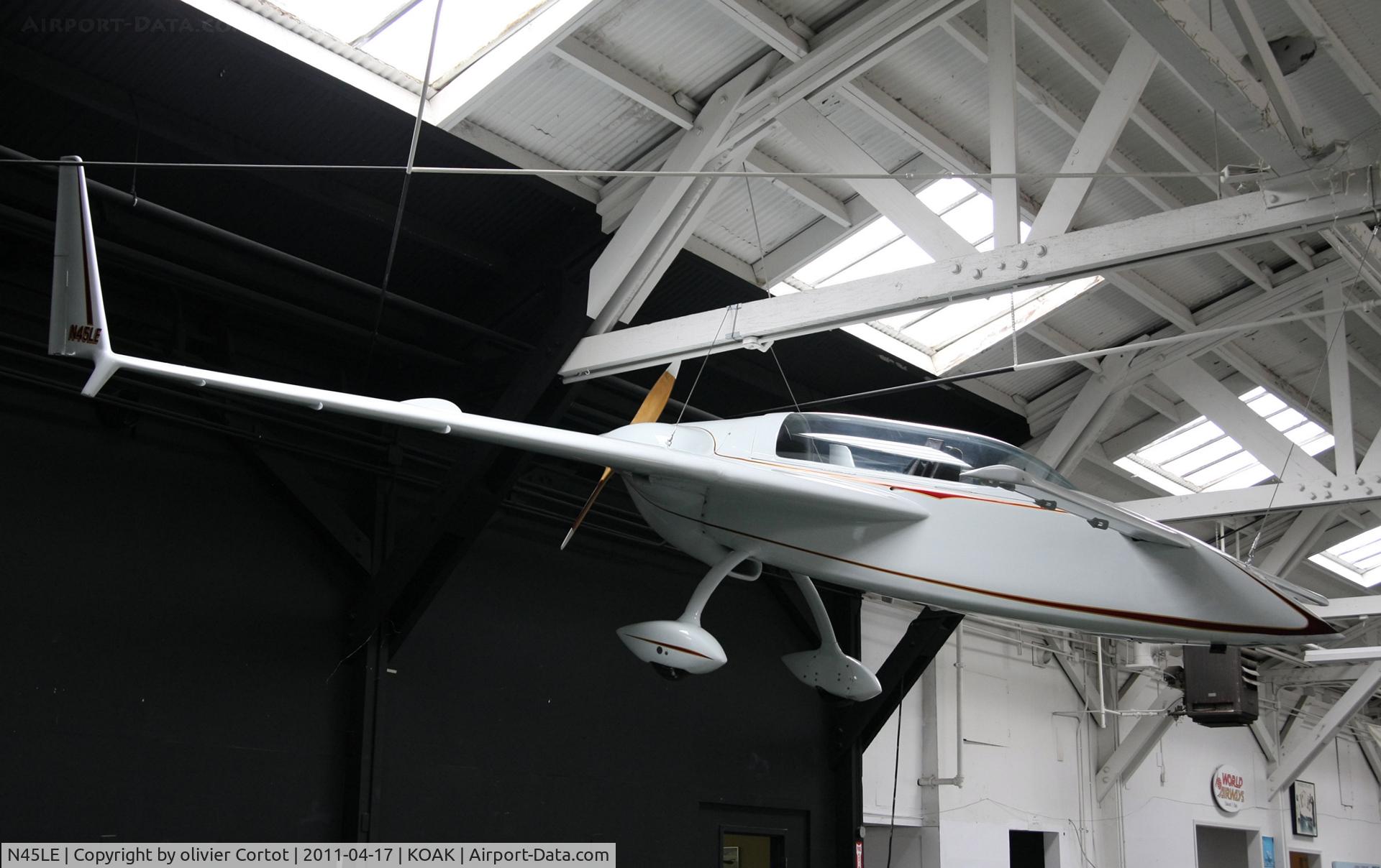 N45LE, 1981 Rutan VariEze C/N 1491, Oakland aviation museum