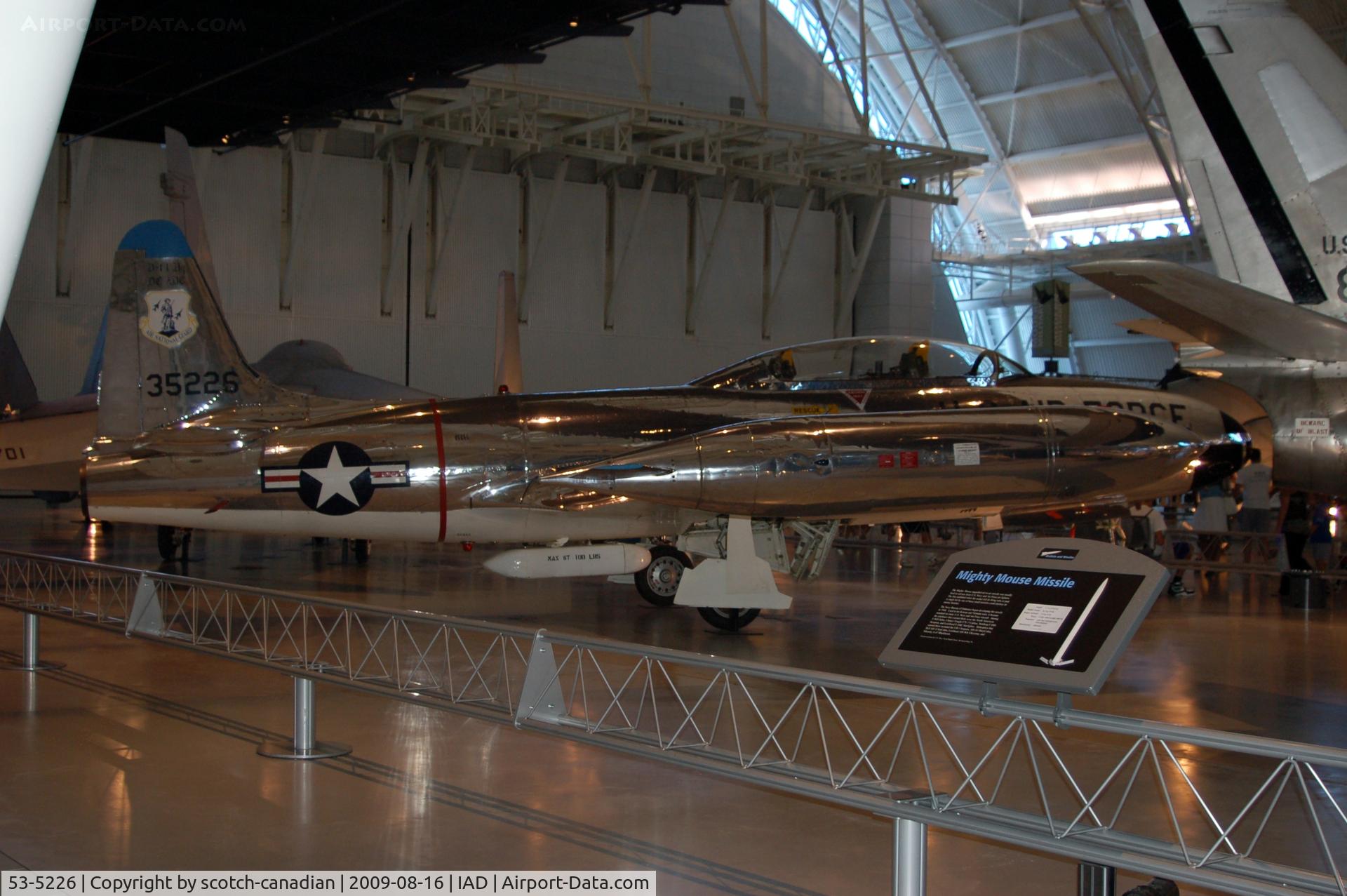 53-5226, 1953 Lockheed T-33A Shooting Star C/N 580-8565, 1953 Lockheed T-33A at the Steven F. Udvar-Hazy Center, Smithsonian National Air and Space Museum, Chantilly, VA
