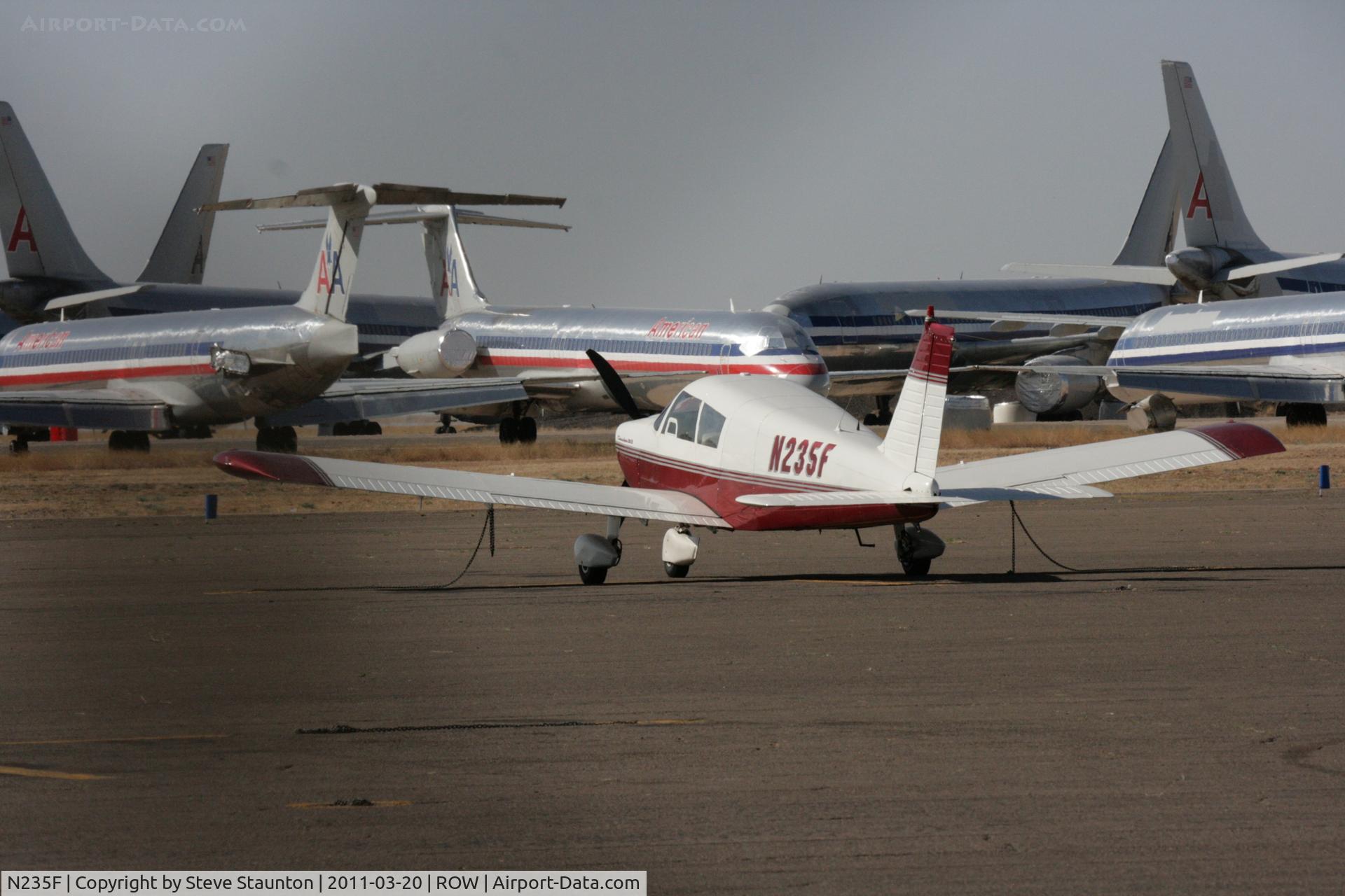 N235F, 1967 Piper PA-28-235 C/N 28-10875, Taken at Roswell International Air Centre Storage Facility, New Mexico in March 2011 whilst on an Aeroprint Aviation tour