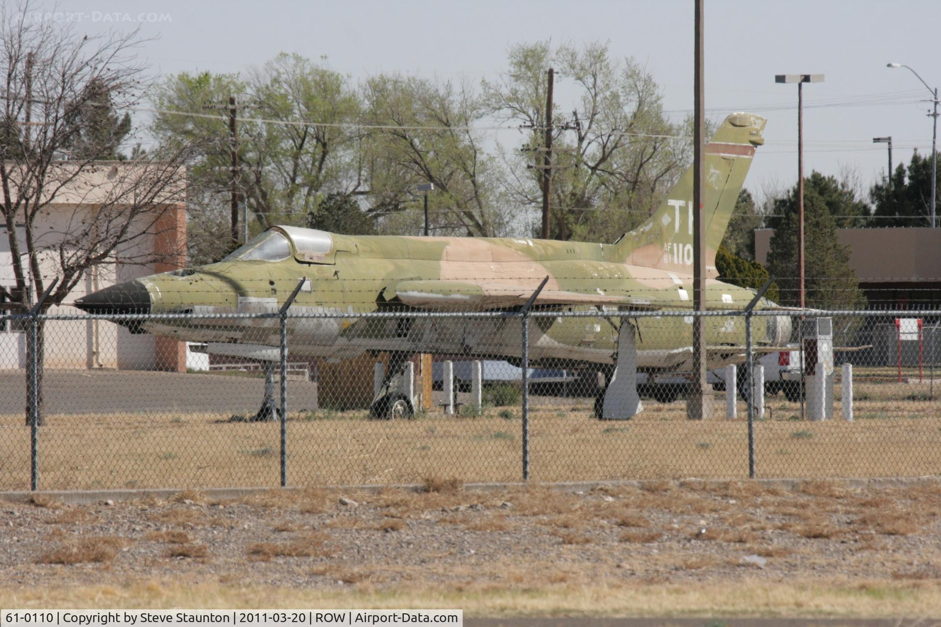 61-0110, 1961 Republic F-105D Thunderchief C/N D305, Taken at Roswell International Air Centre Storage Facility, New Mexico in March 2011 whilst on an Aeroprint Aviation tour