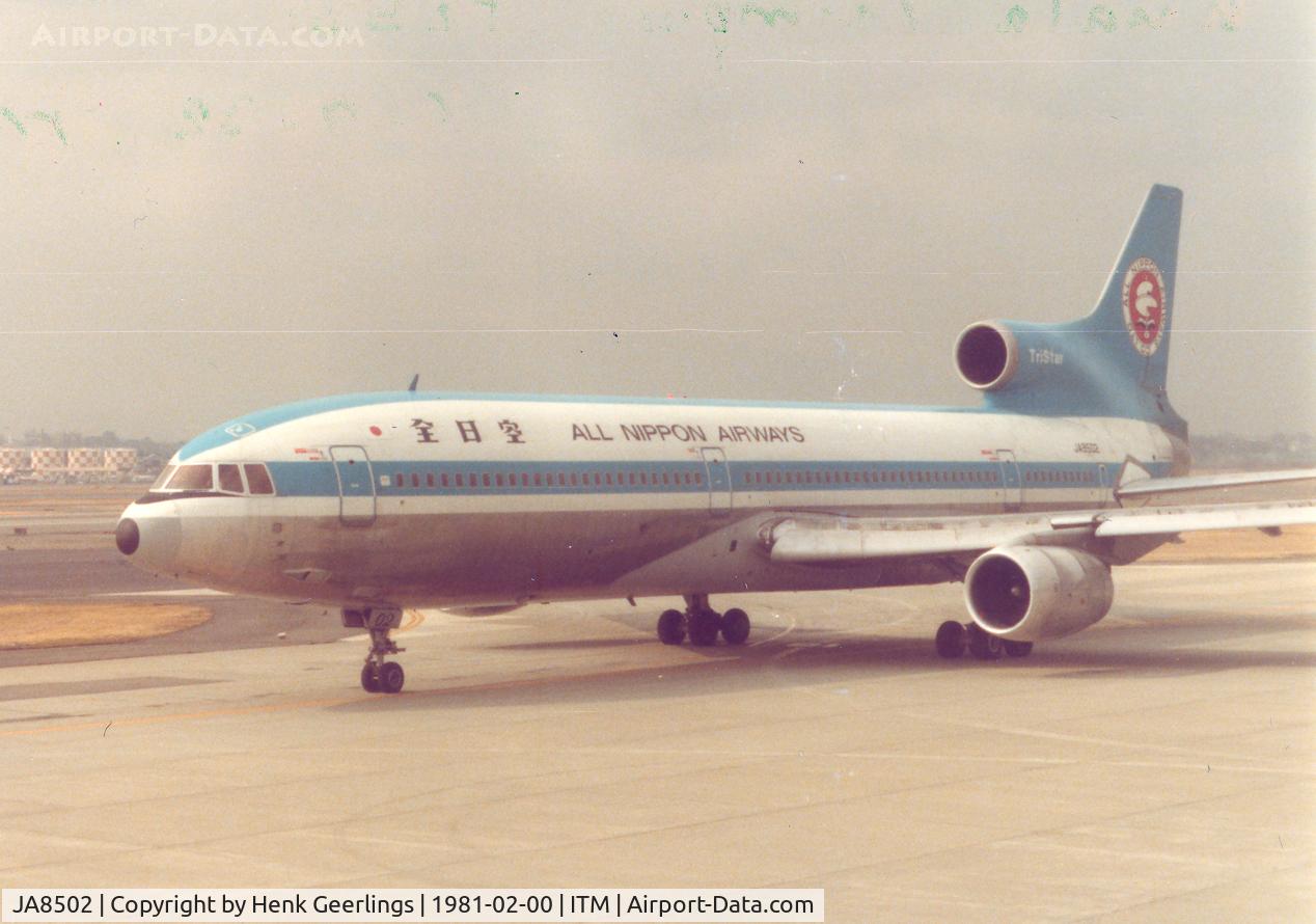 JA8502, 1974 Lockheed L-1011-385-1-15 TriStar 100 C/N 193P-1061, ANA - All Nippon Airways