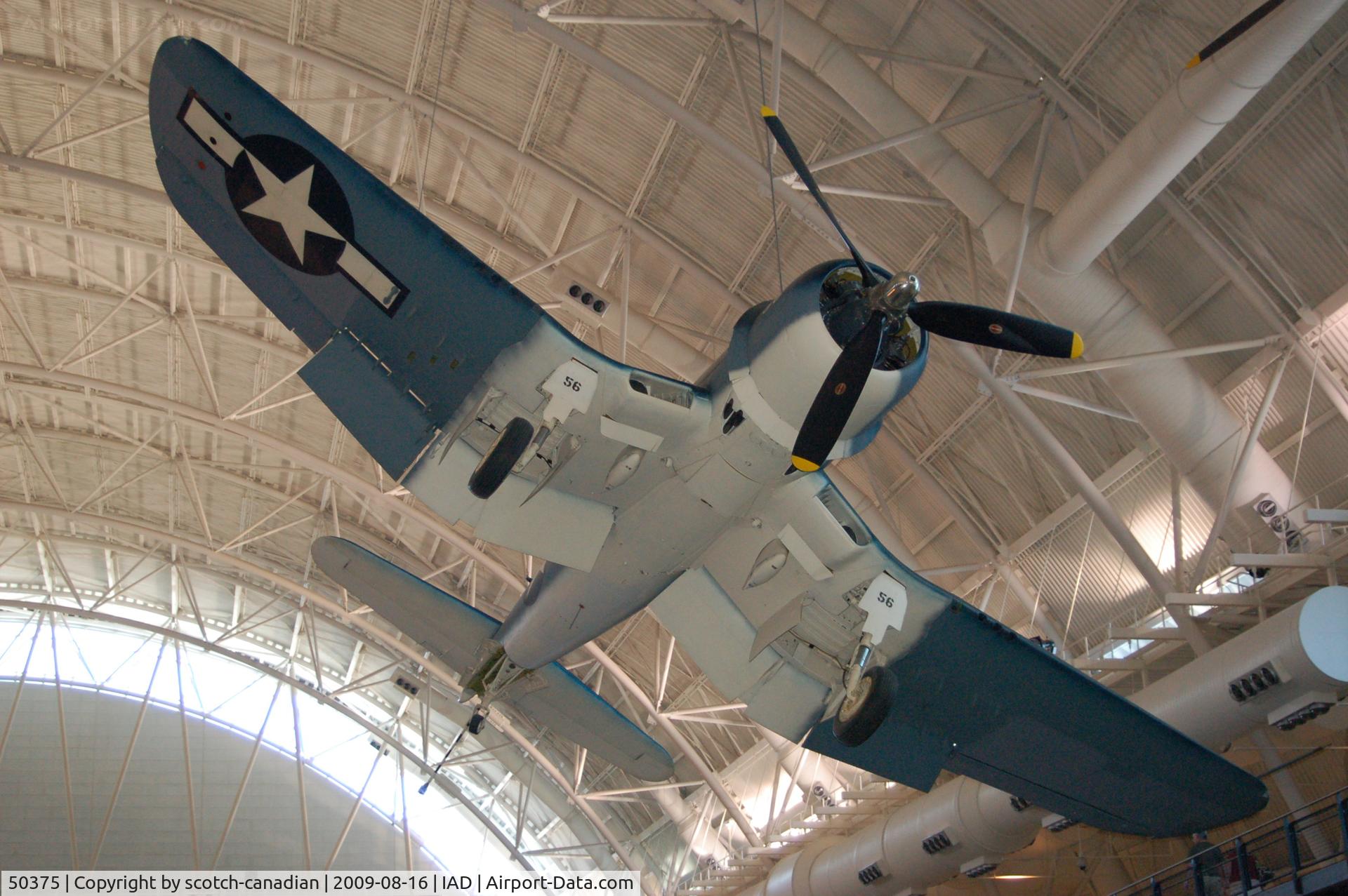 50375, Vought F4U-1D Corsair C/N 5622, Chance Vought F4U-1A Corsair at the Steven F. Udvar-Hazy Center, Smithsonian National Air and Space Museum, Chantilly, VA